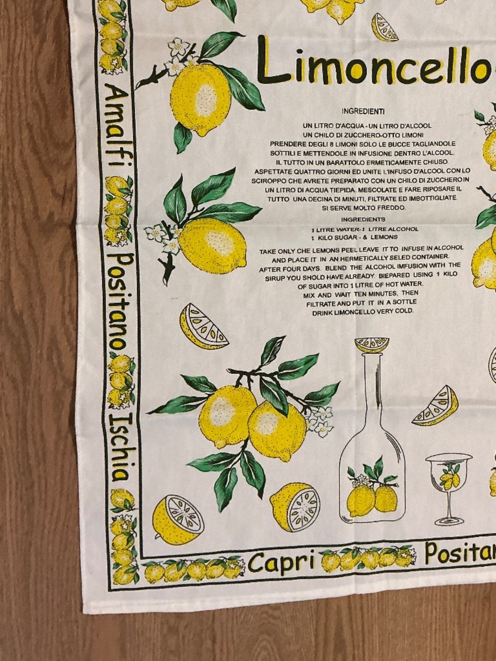 Italian Kitchen Towel Limoncello Recipe